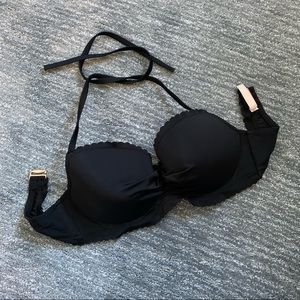 Victoria’s Secret Scalloped Black Bikini Top